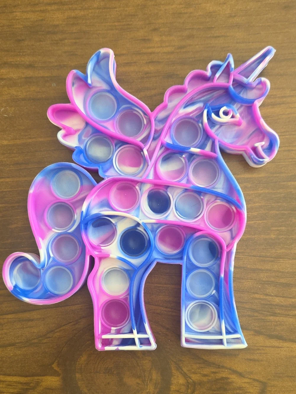 Unicorn Pop-It Sensory Fidget Toy - Pink & Blue